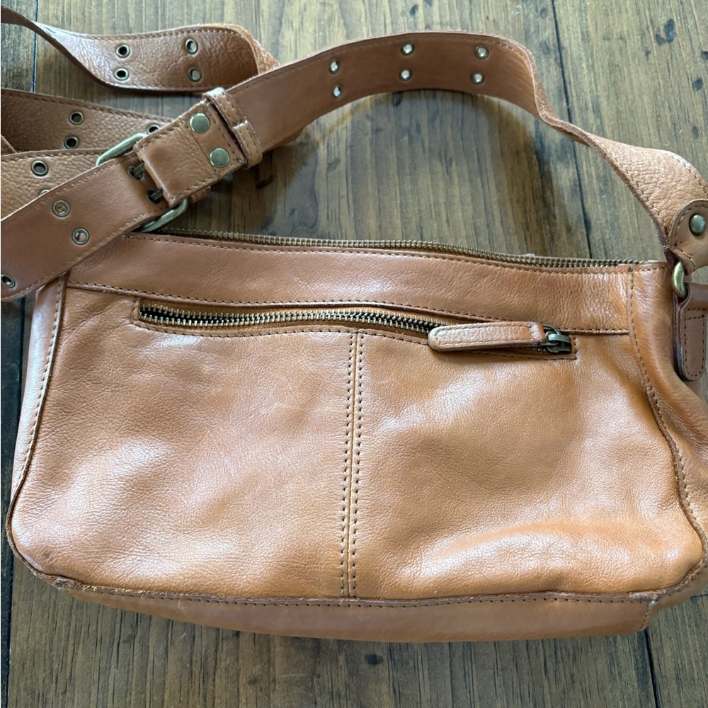 Studded Tan Crossbody Bag - Picture 3 of 5